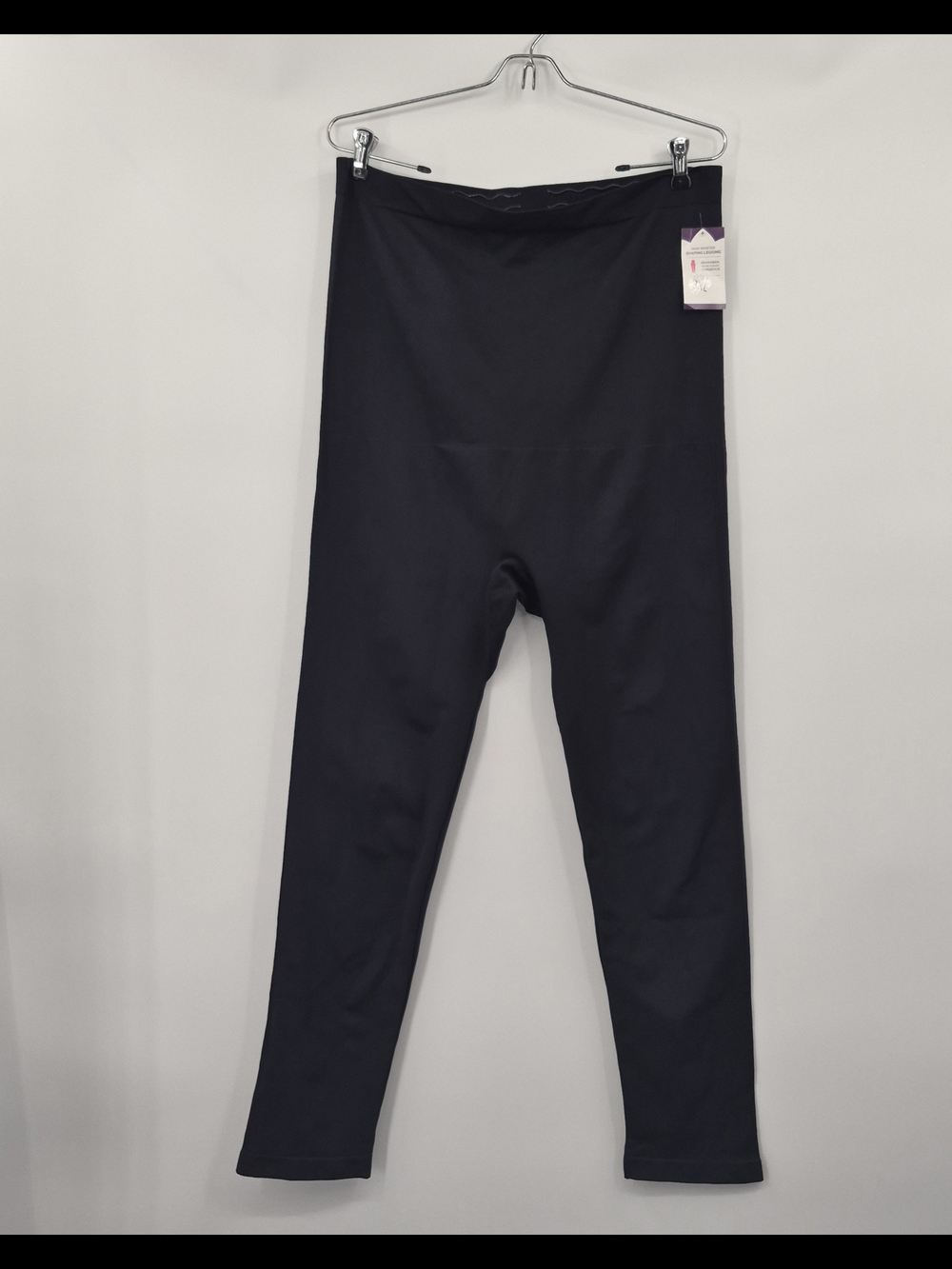 Empetua High-Waisted Shaping Ankle Leggings Black 3XL Nylon Spandex Stretch